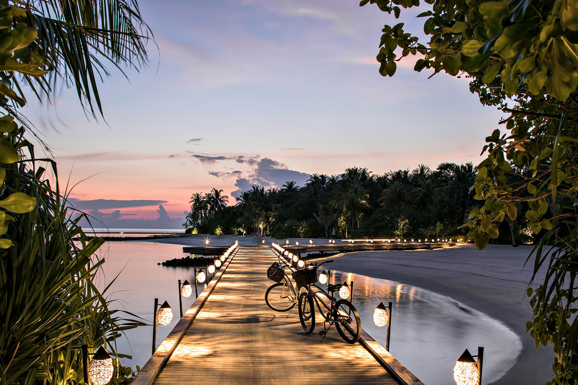 Cheval Blanc Randheli Resort – Noonu Atoll, Maldives – Overwater Boardwalk Sunset