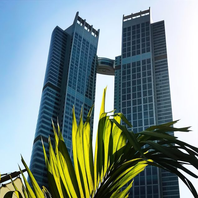 The St. Regis Abu Dhabi Hotel - Abu Dhabi, United Arab Emirates - Daytime Twin Tower View