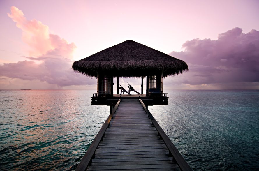 One&Only Reethi Rah Resort - North Male Atoll, Maldives - Overwater Yoga Deck Twilight
