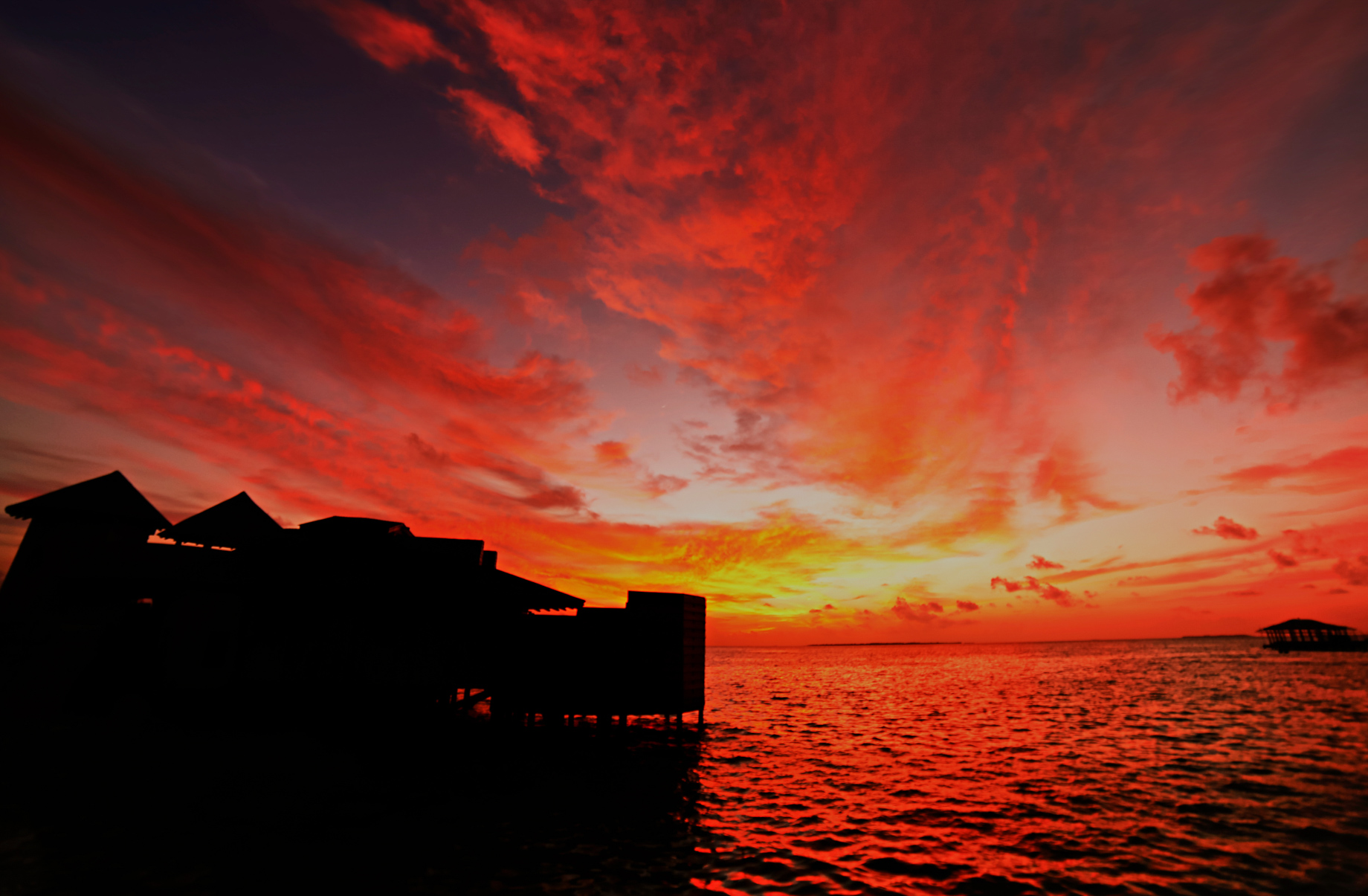Soneva Jani Resort – Noonu Atoll, Medhufaru, Maldives – Overwater Villa Tropical Sunset