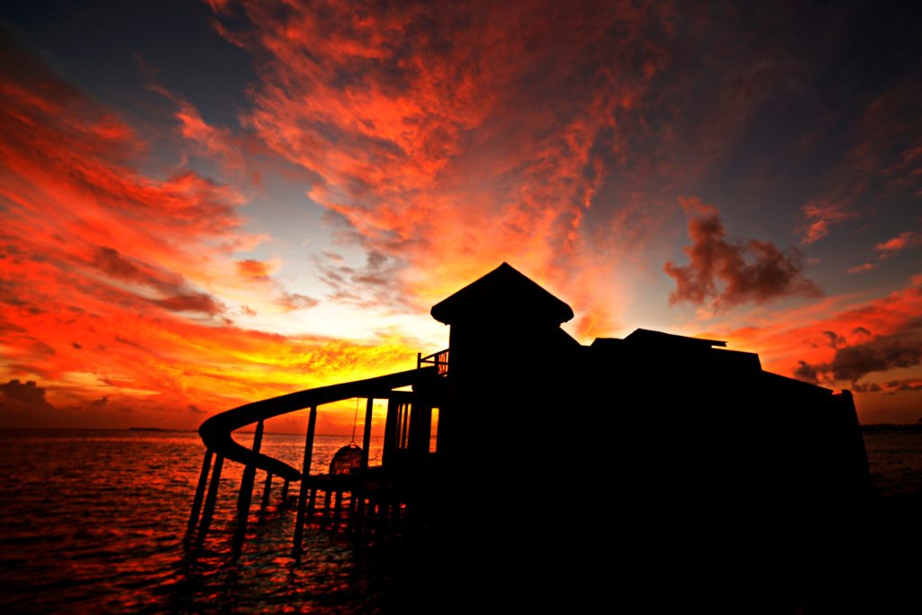 Soneva Jani Resort - Noonu Atoll, Medhufaru, Maldives - Overwater Villa Tropical Sunset