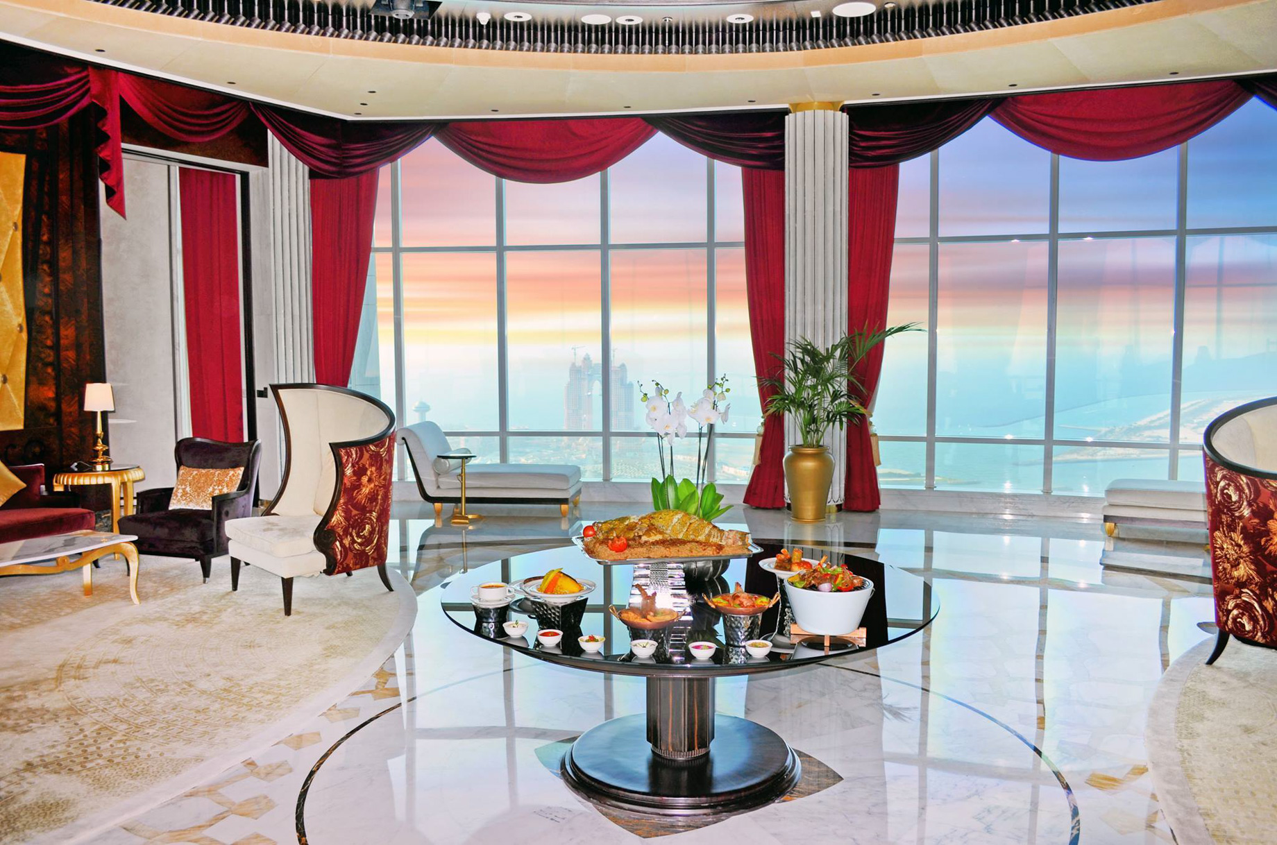 The St. Regis Abu Dhabi Hotel – Abu Dhabi, United Arab Emirates – Ultra Luxury Abu Dhabi Suite Living Room
