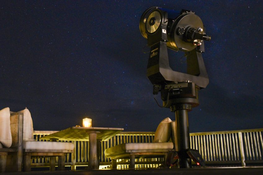 Soneva Jani Resort - Noonu Atoll, Medhufaru, Maldives - So Starstruck Overwater Dining Evening Telescope Stars