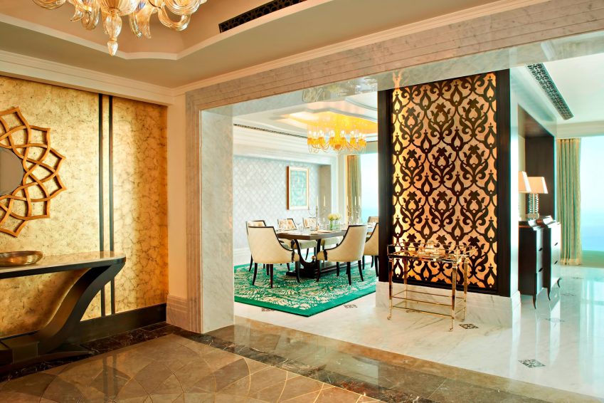 The St. Regis Abu Dhabi Hotel - Abu Dhabi, United Arab Emirates - Ultra Luxury Abu Dhabi Suite Entrance Hall