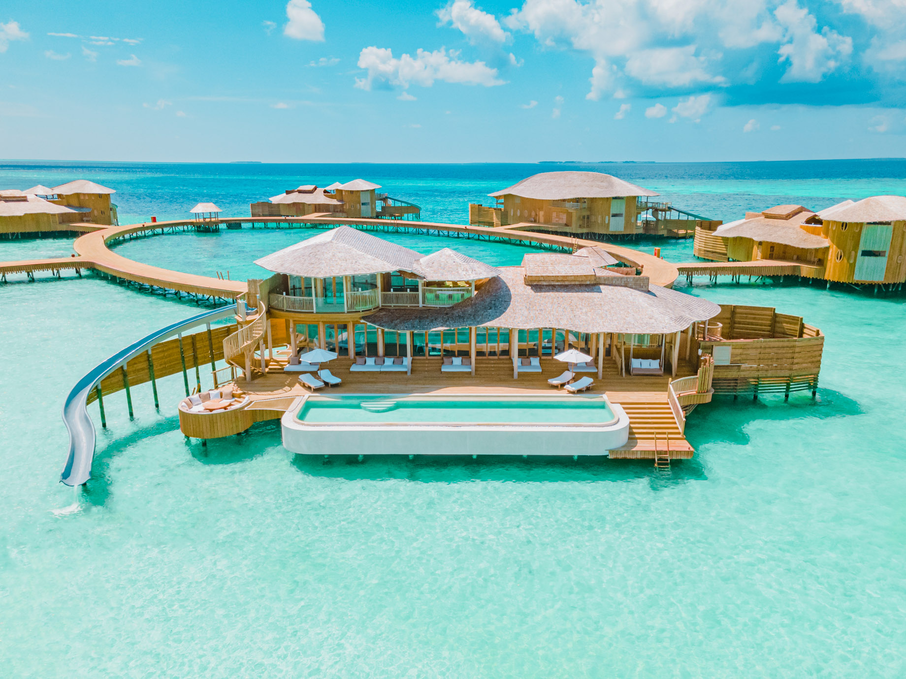 Soneva Jani Resort – Noonu Atoll, Medhufaru, Maldives – Chapter Two – Water Reserve Villa Aerial
