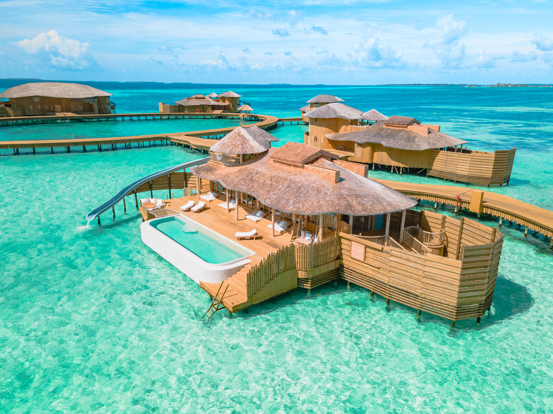 Soneva Jani Resort – Noonu Atoll, Medhufaru, Maldives – Chapter Two – Water Reserve Villa Aerial