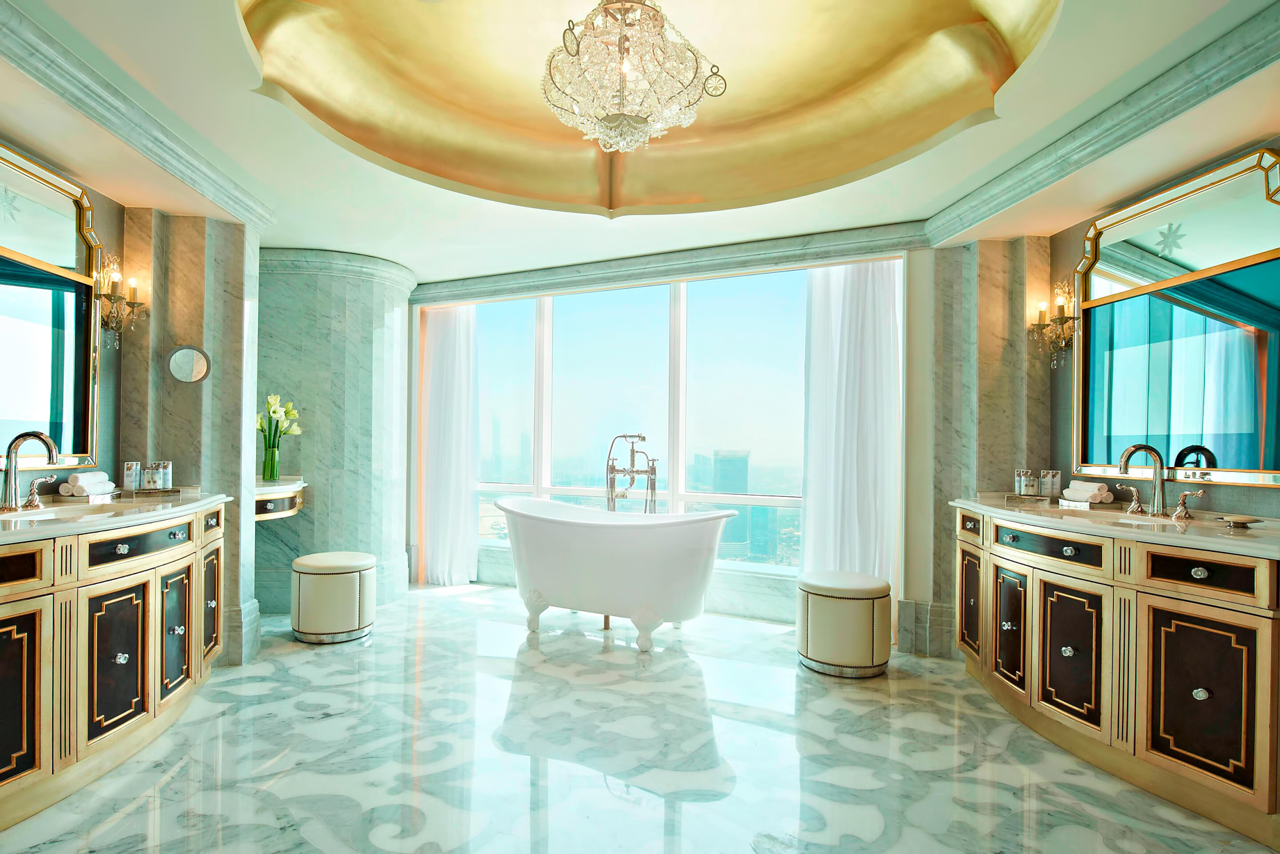 The St. Regis Abu Dhabi Hotel – Abu Dhabi, United Arab Emirates – Al Manhal Suite Bathroom