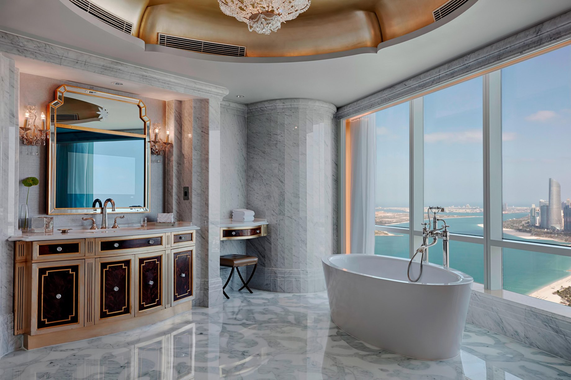 The St. Regis Abu Dhabi Hotel – Abu Dhabi, United Arab Emirates – Al Manhal Suite Bathroom