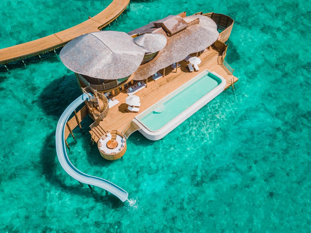 Soneva Jani Resort - Noonu Atoll, Medhufaru, Maldives - Chapter Two - 2 Bedroom Water Reserve with Slide Aerial