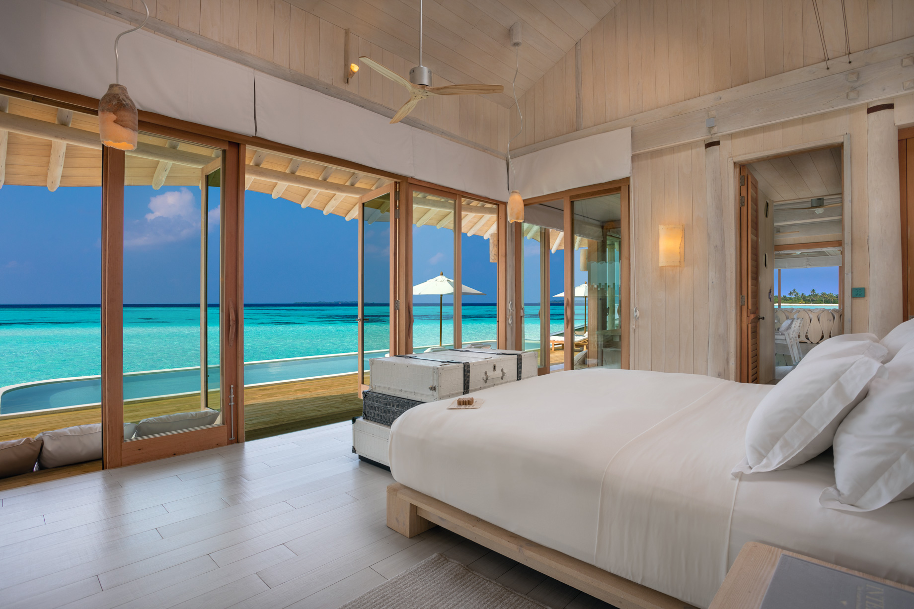 Soneva Jani Resort – Noonu Atoll, Medhufaru, Maldives – Chapter Two – 2 Bedroom Water Reserve Bedroom View