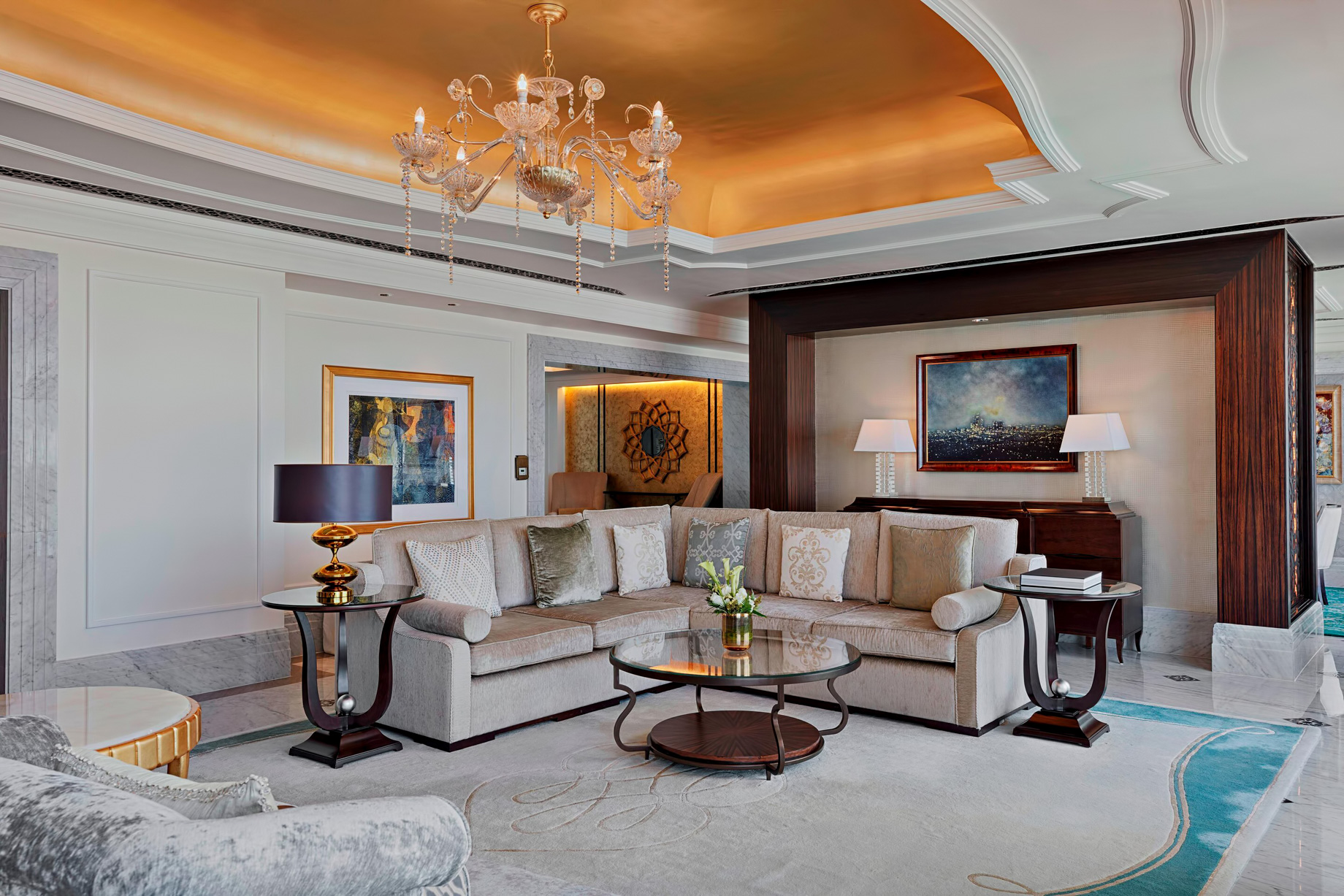 The St. Regis Abu Dhabi Hotel – Abu Dhabi, United Arab Emirates – Al Manhal Suite Living Room