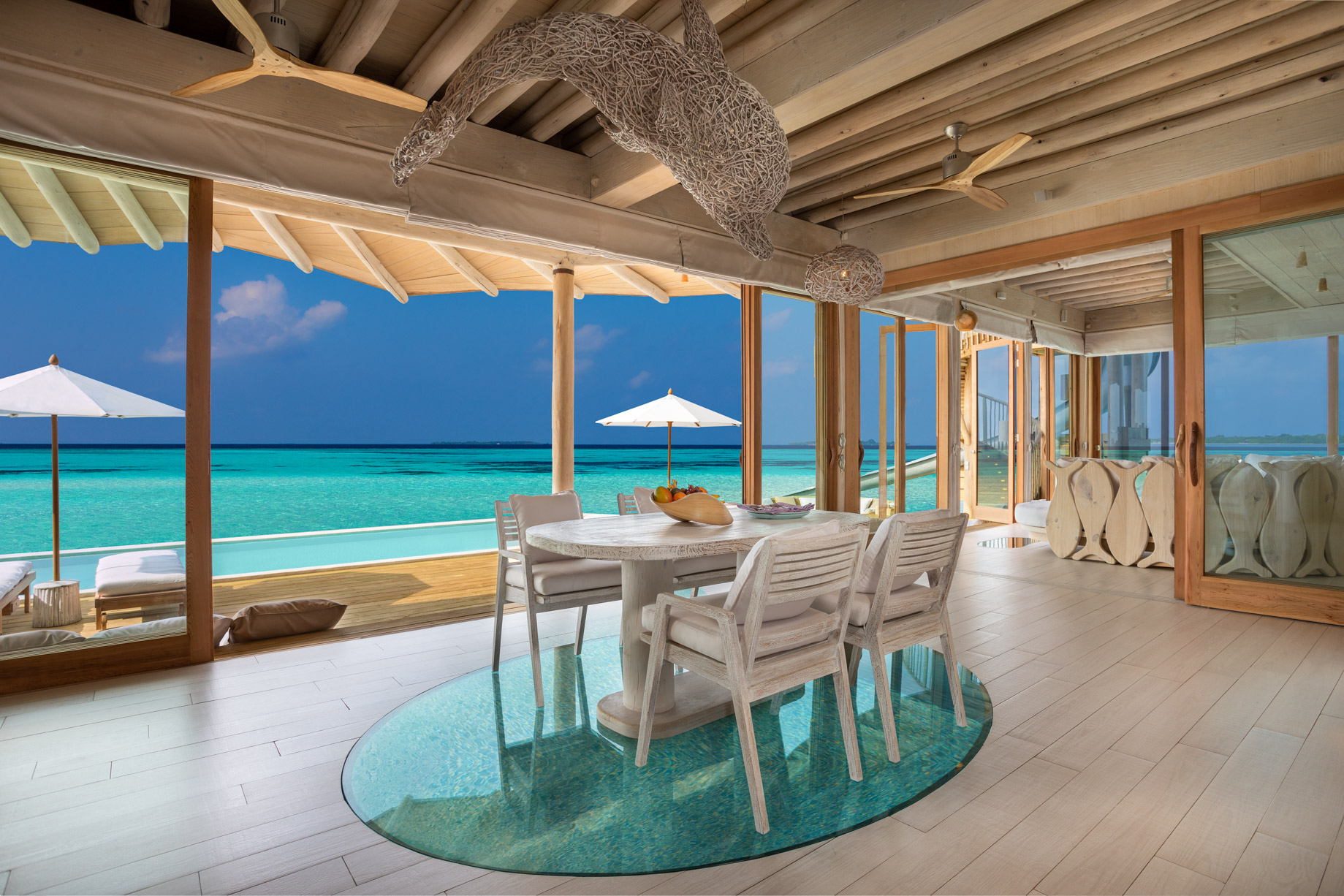 Soneva Jani Resort – Noonu Atoll, Medhufaru, Maldives – Chapter Two – 2 bedroom Water Reserve Dining Area