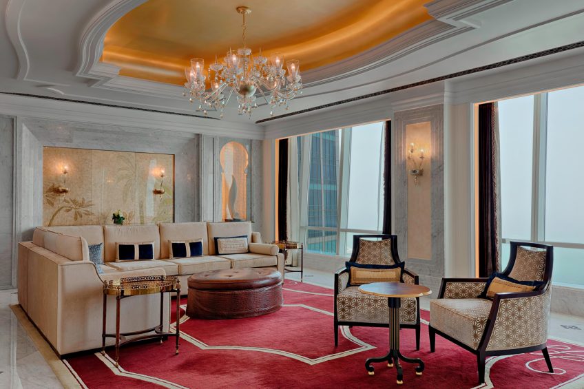 The St. Regis Abu Dhabi Hotel - Abu Dhabi, United Arab Emirates - Al Hosen Suite Living Room