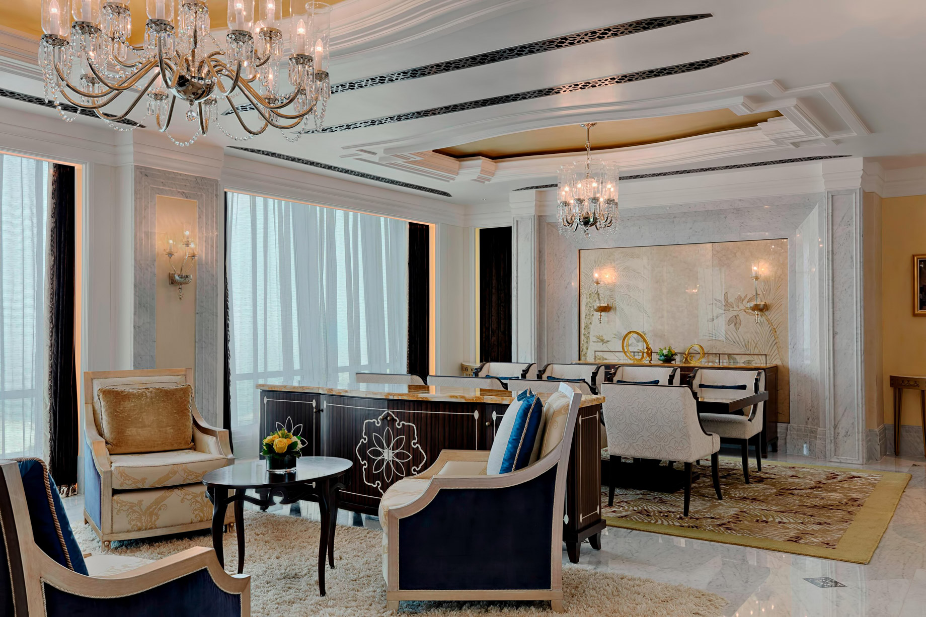 The St. Regis Abu Dhabi Hotel – Abu Dhabi, United Arab Emirates – Al Hosen Suite Living Room