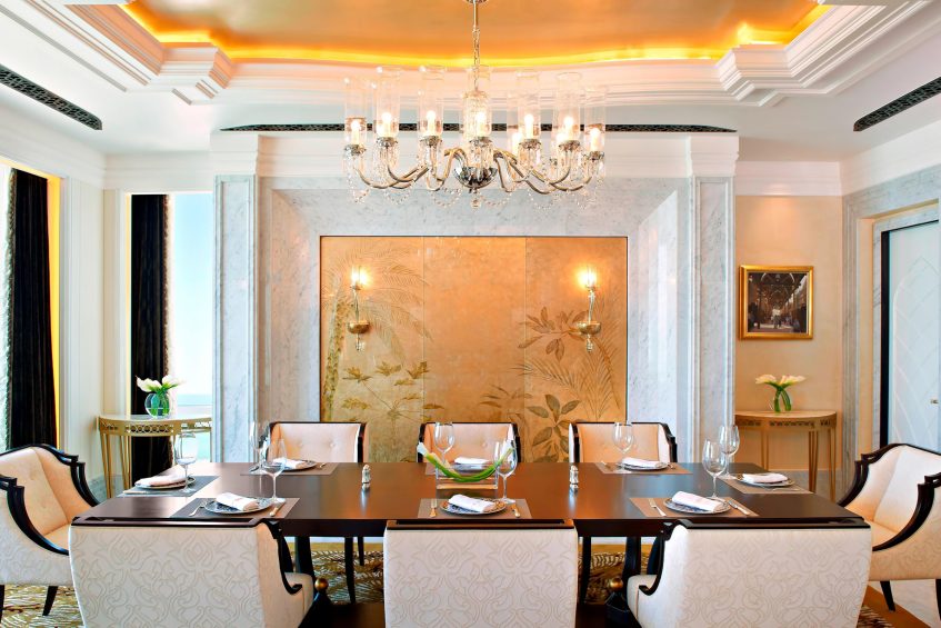 The St. Regis Abu Dhabi Hotel - Abu Dhabi, United Arab Emirates - Al Hosen Suite Dining Room