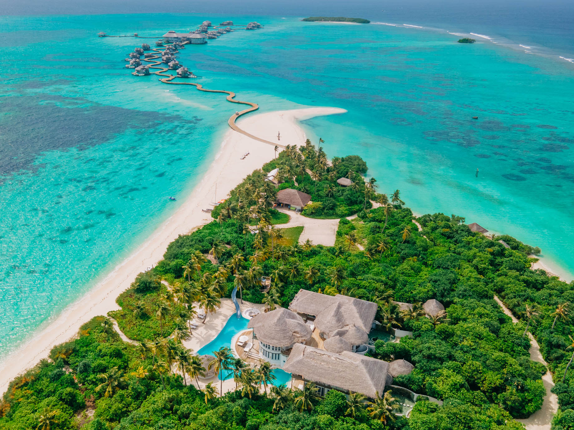 Soneva Jani Resort – Noonu Atoll, Medhufaru, Maldives – Chapter Two – 4 Bedroom Island Villa 28 Aerial