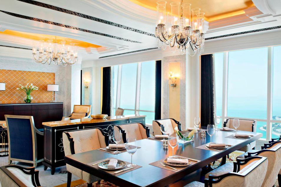 The St. Regis Abu Dhabi Hotel - Abu Dhabi, United Arab Emirates - Al Hosen Suite Dining Room
