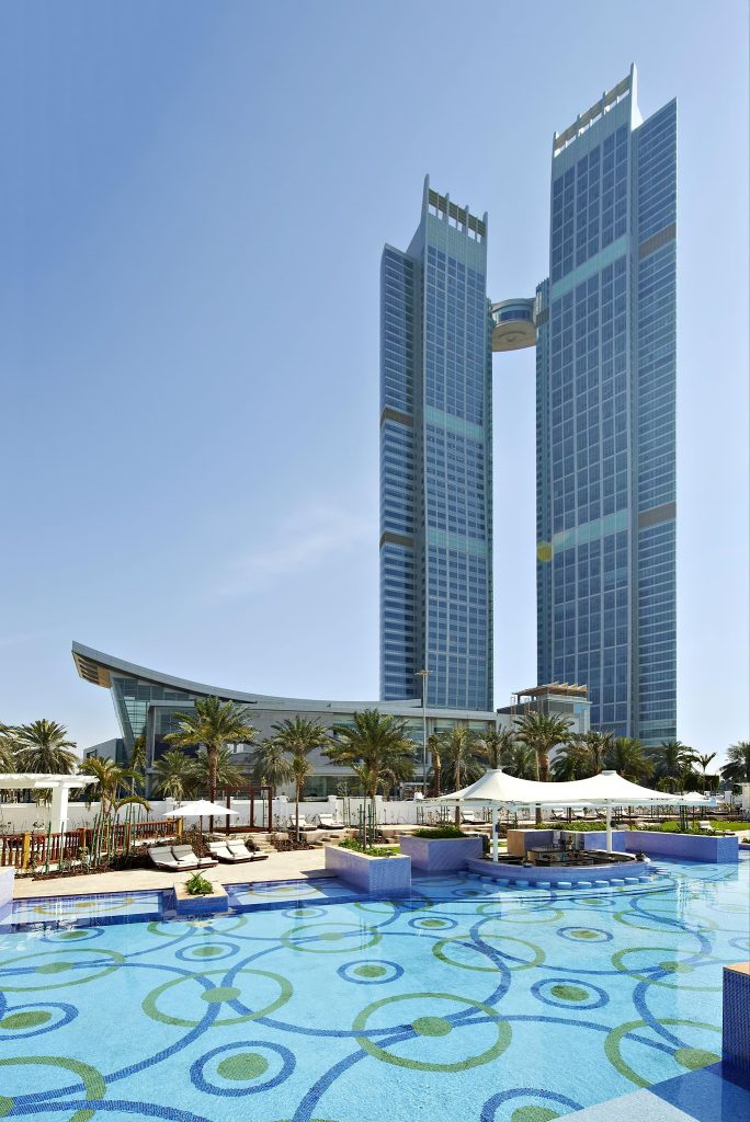 The St. Regis Abu Dhabi Hotel - Abu Dhabi, United Arab Emirates - Tower View Nation Riviera Beach Club Pool
