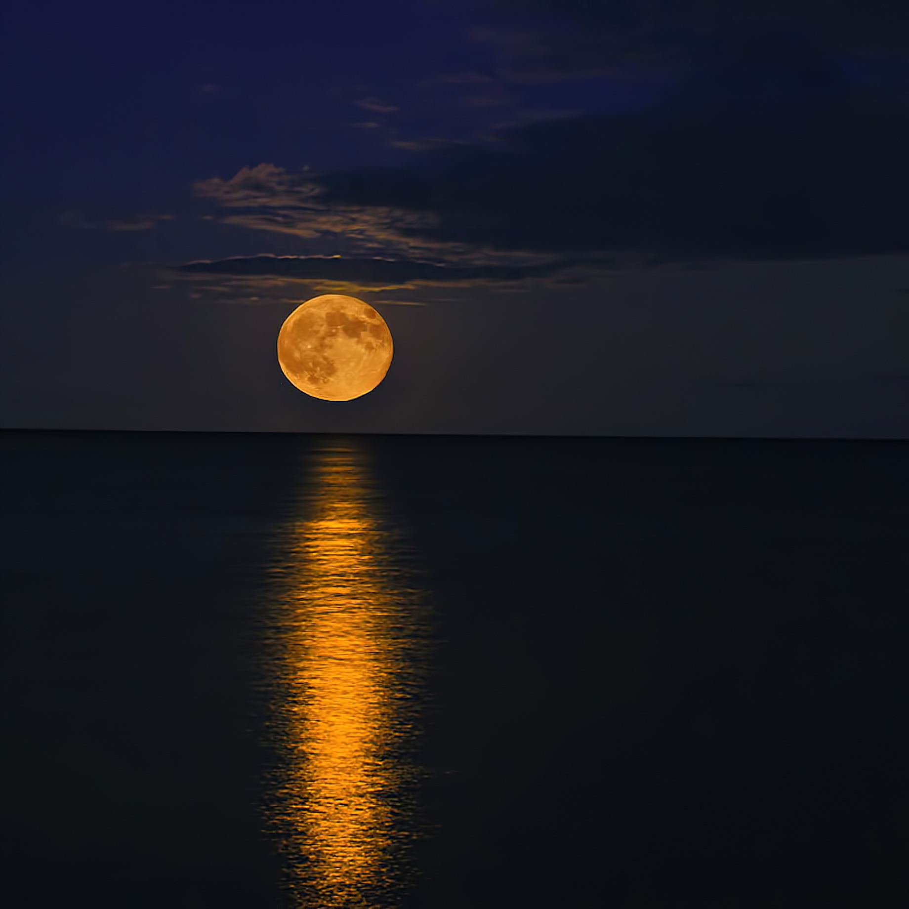 One&Only Reethi Rah Resort - North Male Atoll, Maldives - Night Moonlight Water View