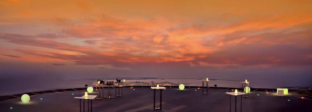 The St. Regis Abu Dhabi Hotel - Abu Dhabi, United Arab Emirates - Helipad Sunset