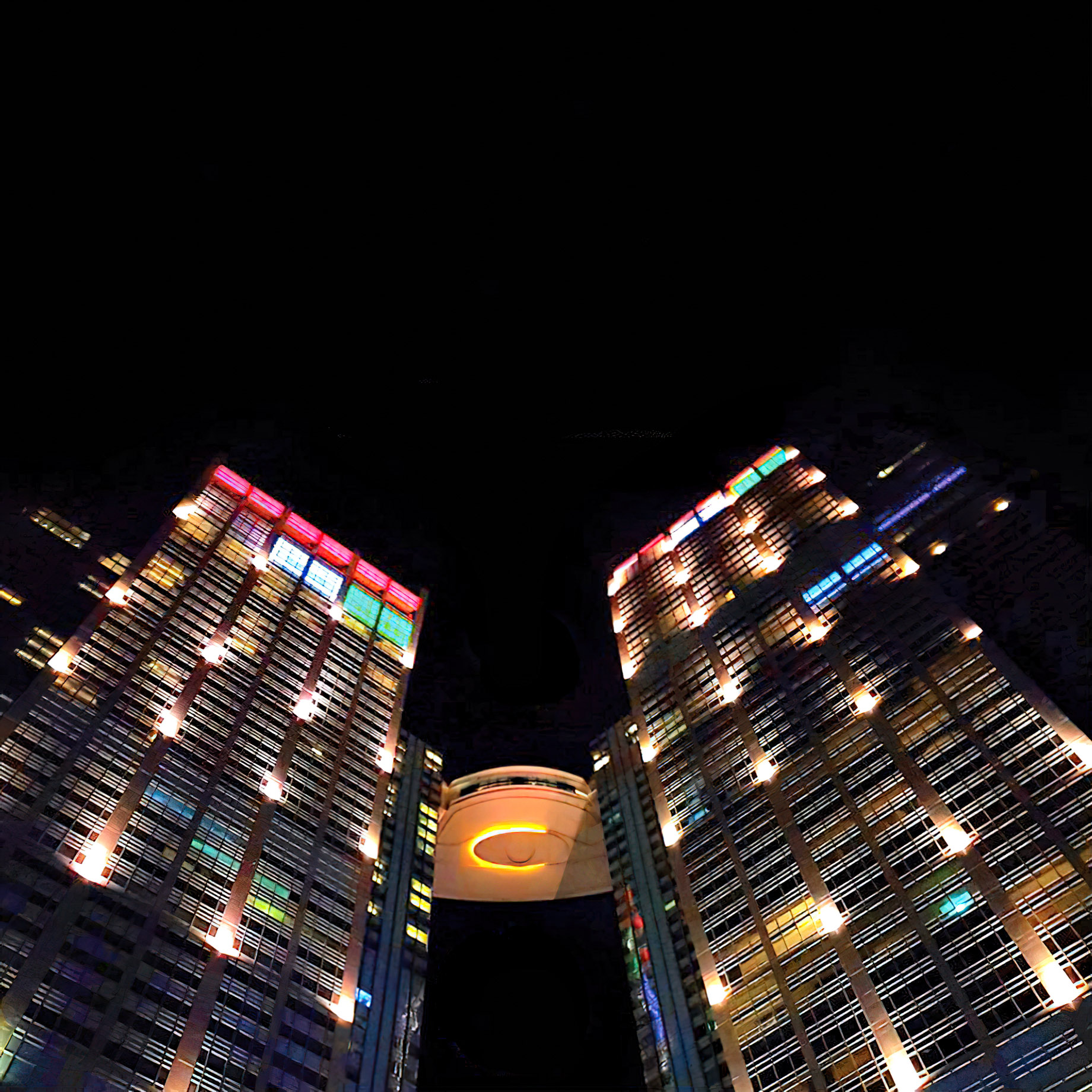 The St. Regis Abu Dhabi Hotel - Abu Dhabi, United Arab Emirates - Night Tower View