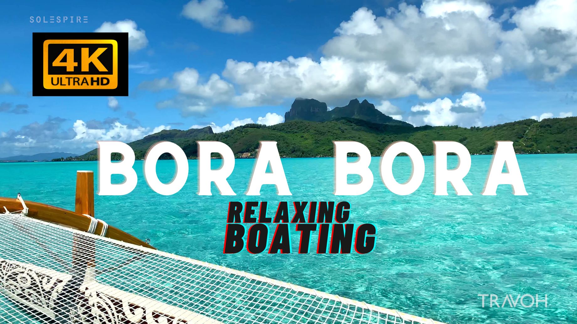 Bora Bora Boating - Private Island Tropical Beach - Motu Tane, French Polynesia - 4K HD Travel