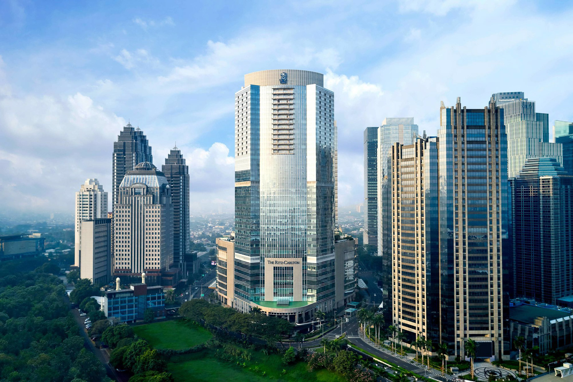 The Ritz-Carlton Jakarta, Pacific Place Hotel – Jakarta, Indonesia – Hotel Exterior Aerial View