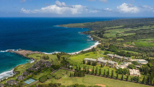 The Ritz-Carlton Maui, Kapalua Resort - Kapalua, HI, USA - Oceanfront Resort Aerial View