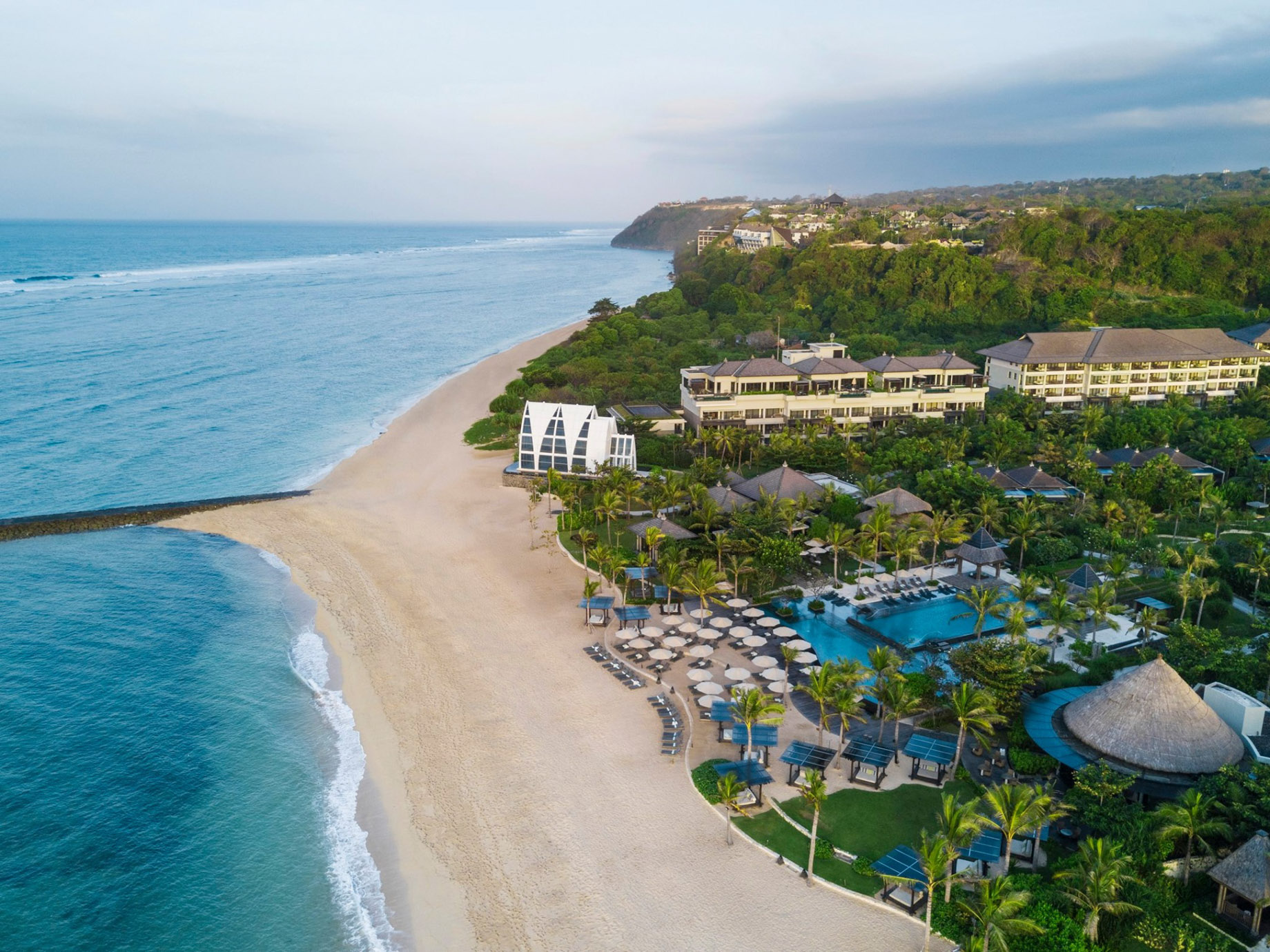 The Ritz-Carlton, Bali Nusa Dua Hotel – Bali, Indonesia – Resort Beachfront Aerial