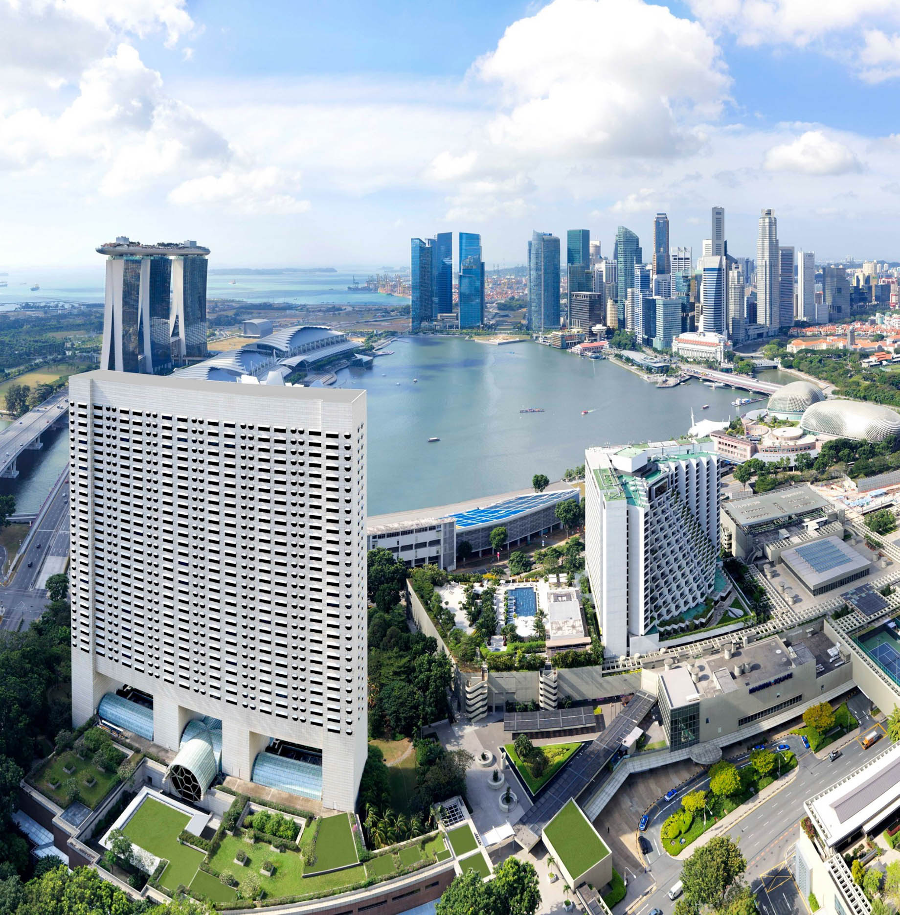 The Ritz-Carlton, Millenia Singapore Hotel – Singapore – Hotel Exterior Aerial