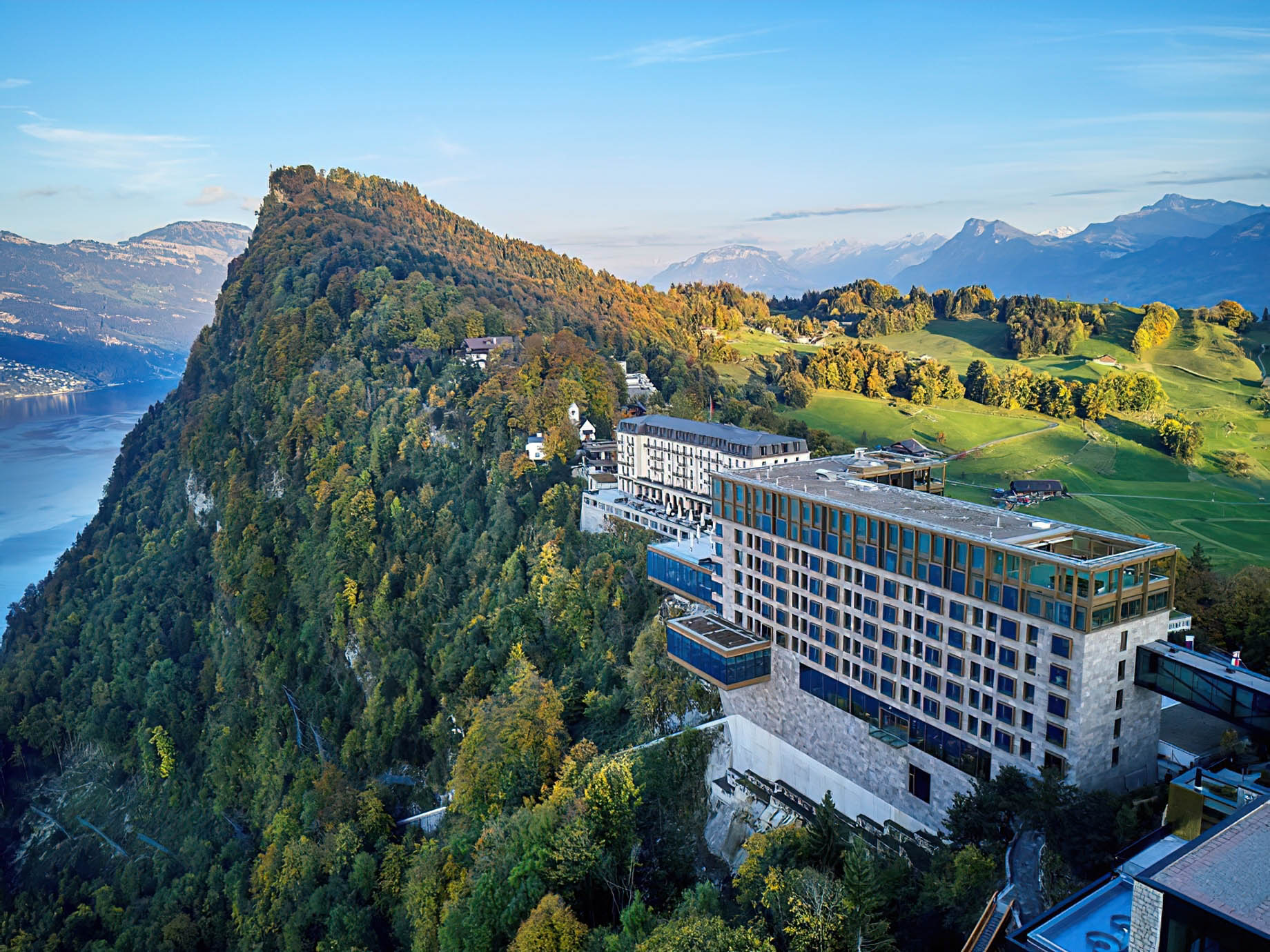 Burgenstock Hotel & Alpine Spa – Obburgen, Switzerland – Hotel Aerial