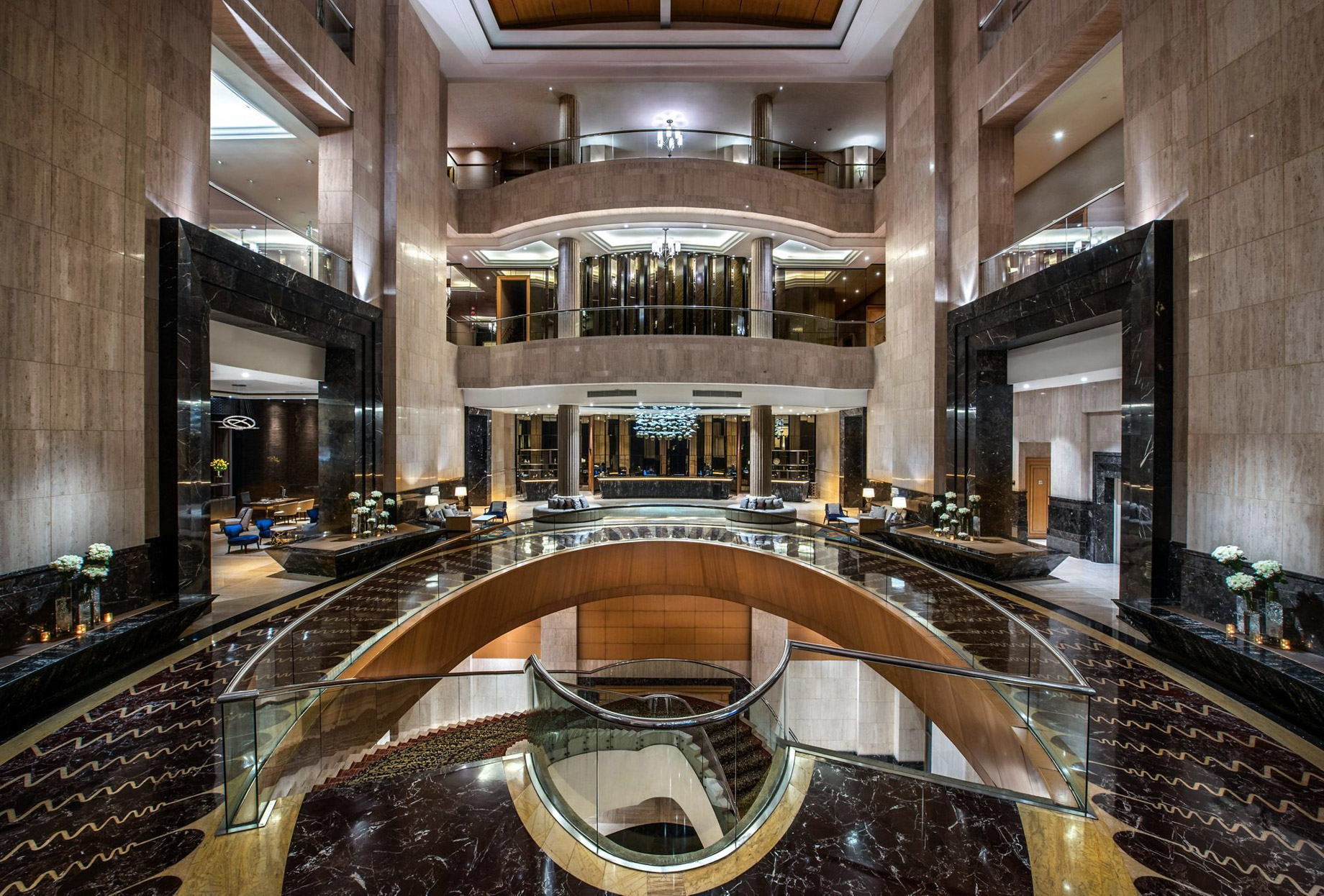 The Ritz-Carlton Jakarta, Mega Kuningan Hotel – Jakarta, Indonesia – Grand Lobby