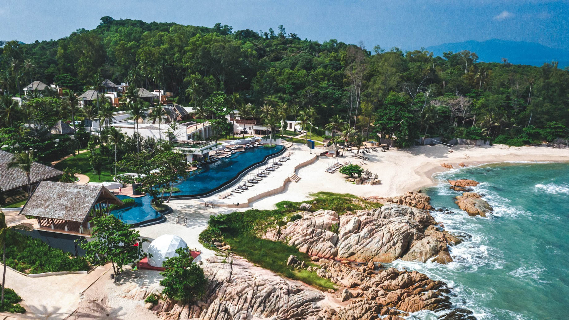 The Ritz-Carlton, Koh Samui Resort – Surat Thani, Thailand – Resort Pool Aerial View