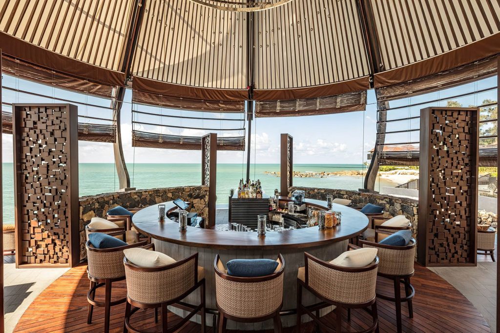 The RitzCarlton, Langkawi Hotel Kedah, Malaysia The Beach Grill Interior Ocean View TRAVOH