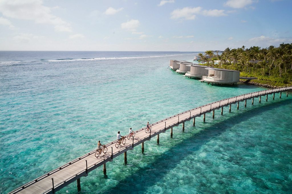 The Ritz-Carlton Maldives, Fari Islands Resort - North Male Atoll, Maldives - Resort Overwater Path Cycling