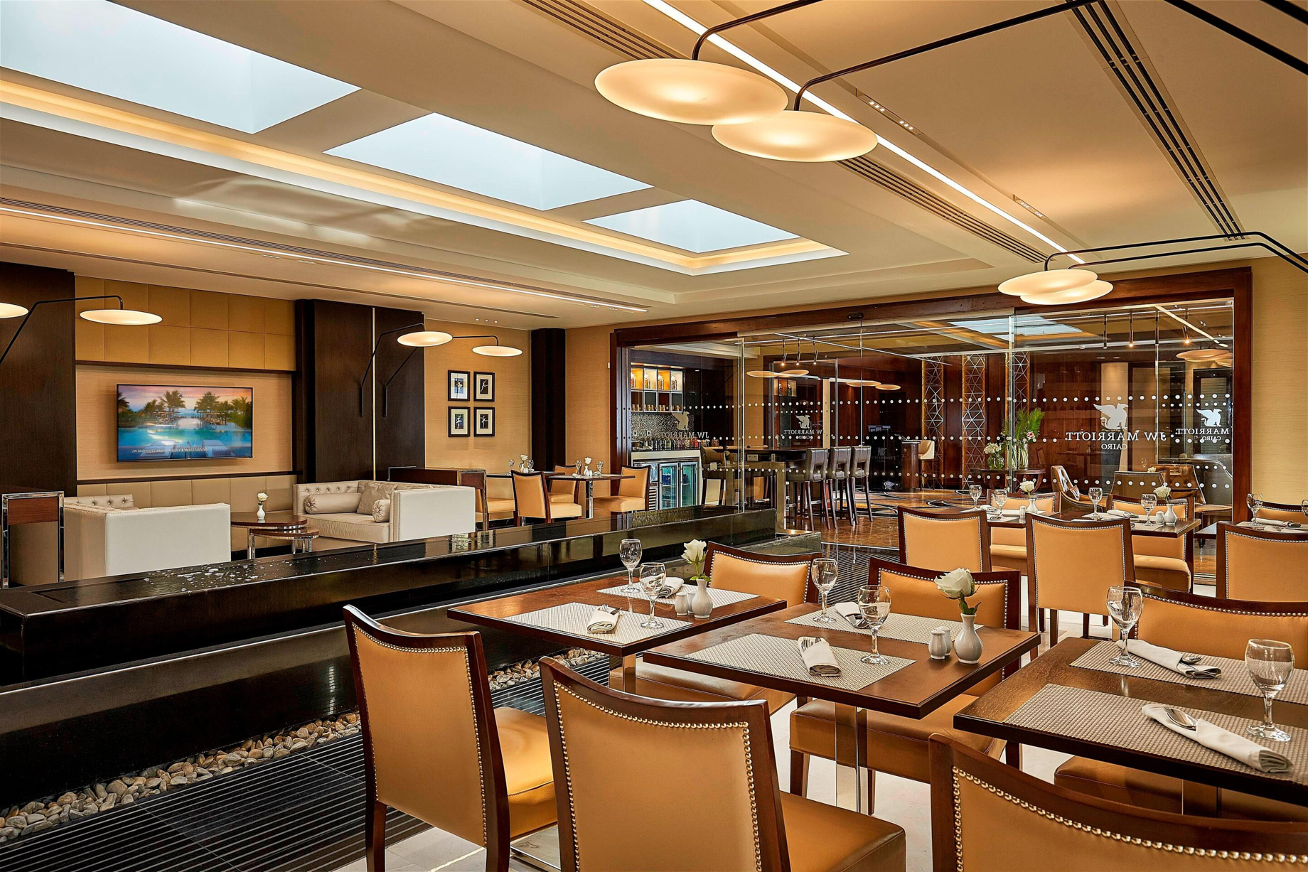 JW Marriott Hotel Cairo – Cairo, Egypt – Executive Lounge Dining Area