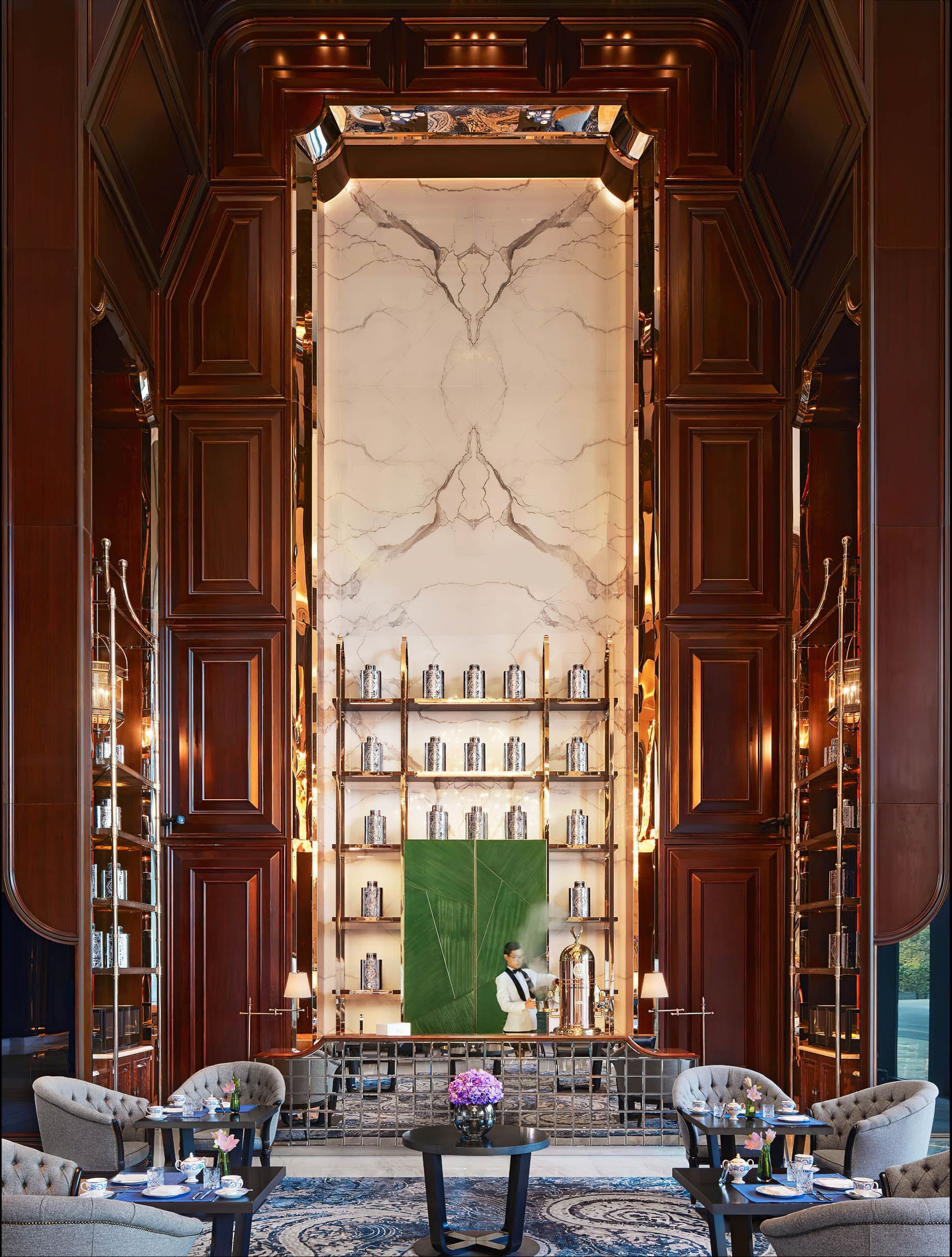 The Ritz-Carlton, Pune Hotel - Maharashtra, India - Tea Lounge Interior Decor