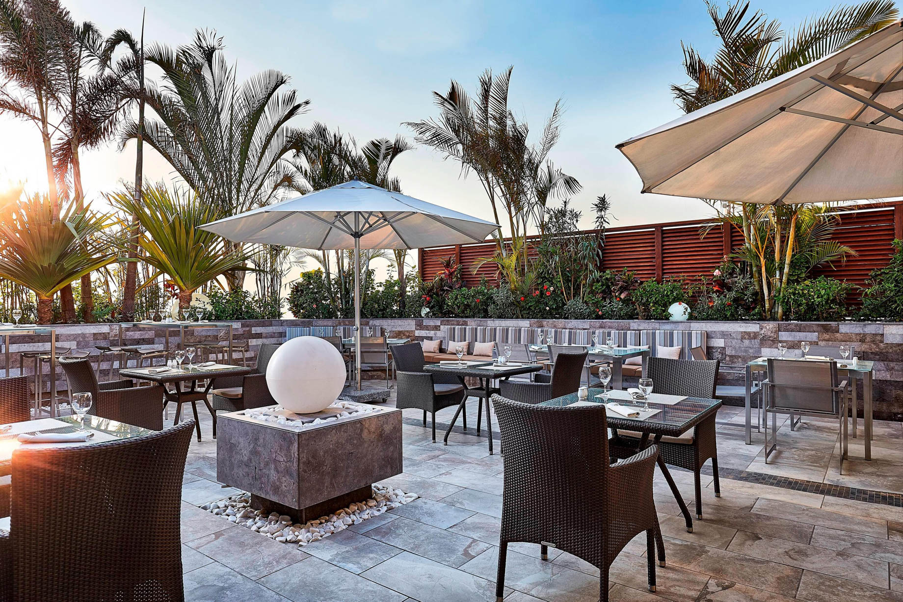 JW Marriott Hotel Cairo – Cairo, Egypt – Executive Lounge Outdoor Tables