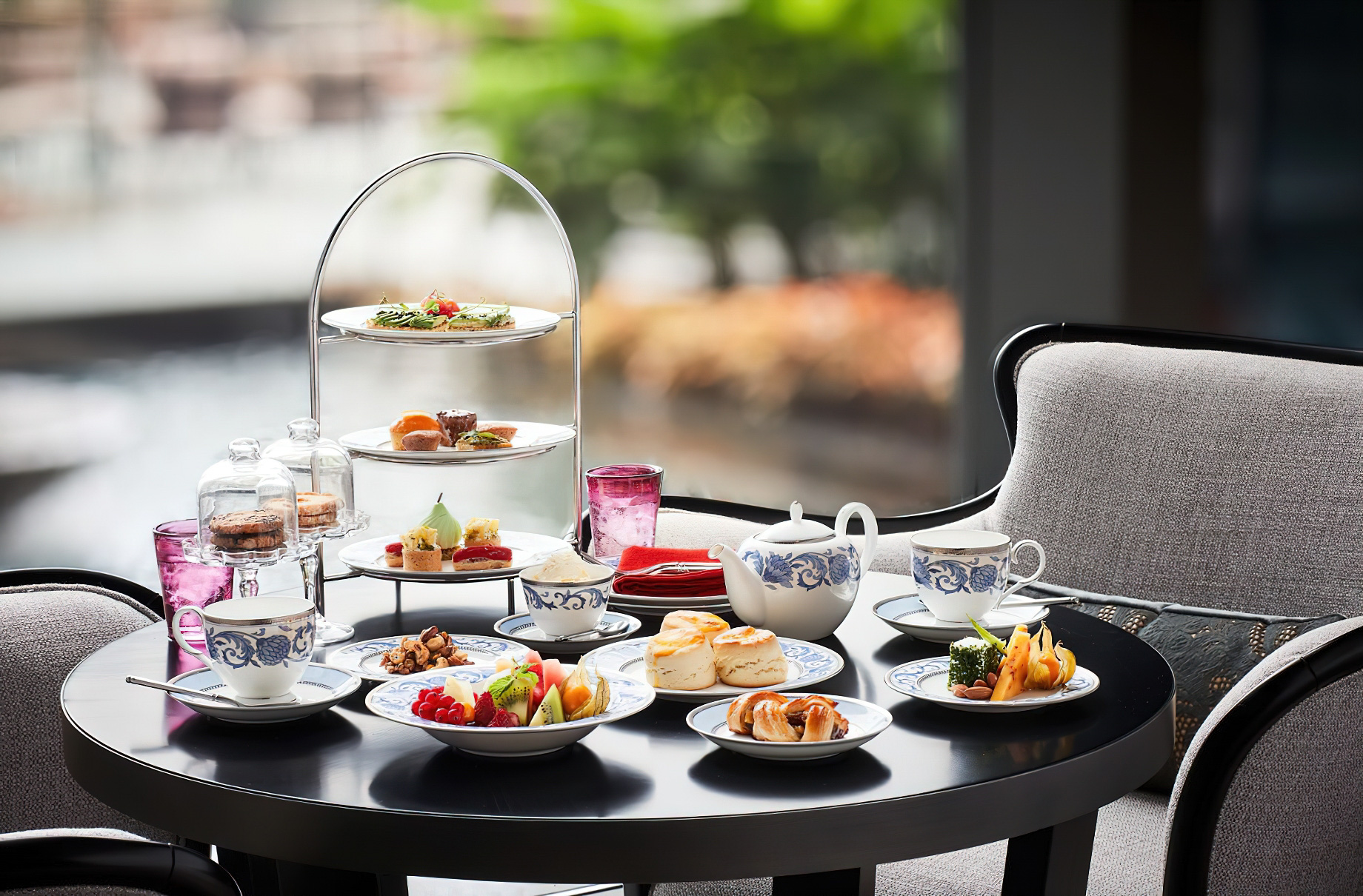 The Ritz-Carlton, Pune Hotel – Maharashtra, India – Tea Lounge Table Setting