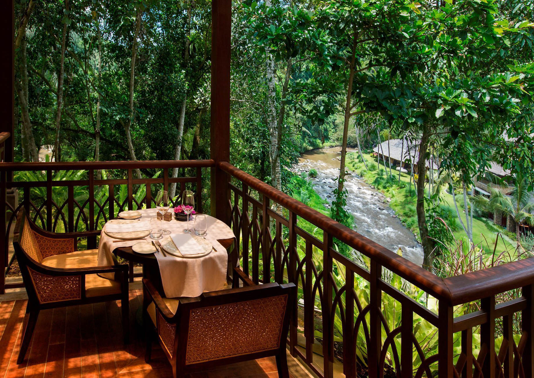 The Ritz-Carlton, Mandapa Reserve Resort - Ubud, Bali, Indonesia - Sawah Restaurant Terrace