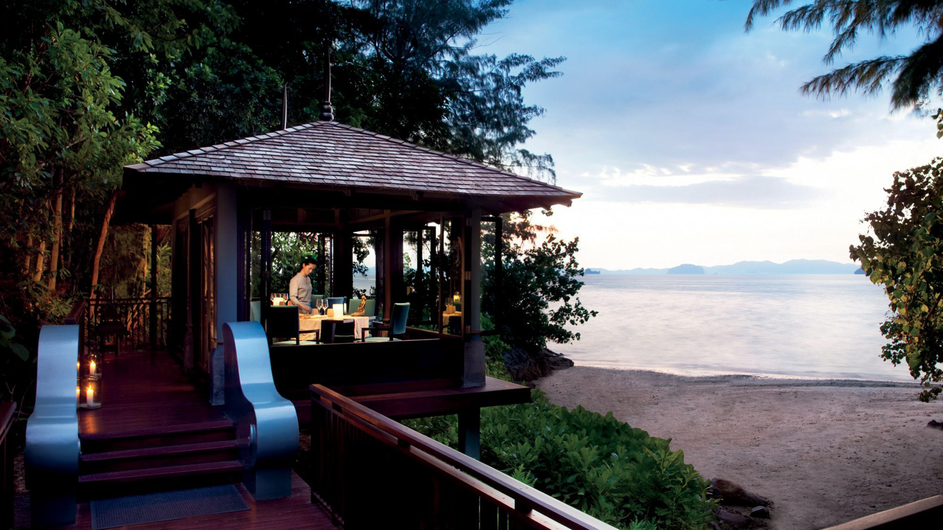 The Ritz-Carlton, Phulay Bay Reserve Resort – Muang Krabi, Thailand – Sri Trang Restaurant Private Oceanfront Dining Venue