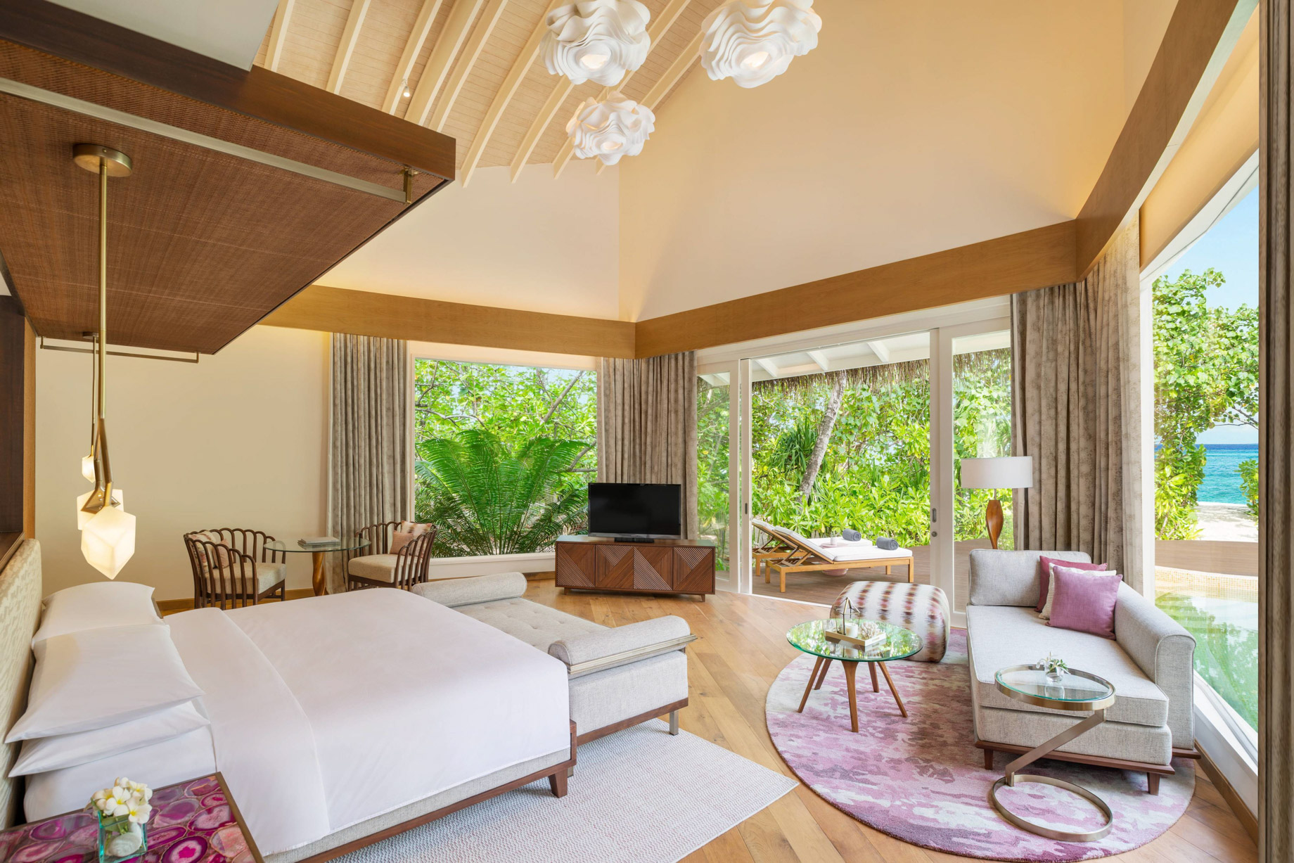 JW Marriott Maldives Resort & Spa – Shaviyani Atoll, Maldives – Beach Pool Villa Sunrise Bedroom
