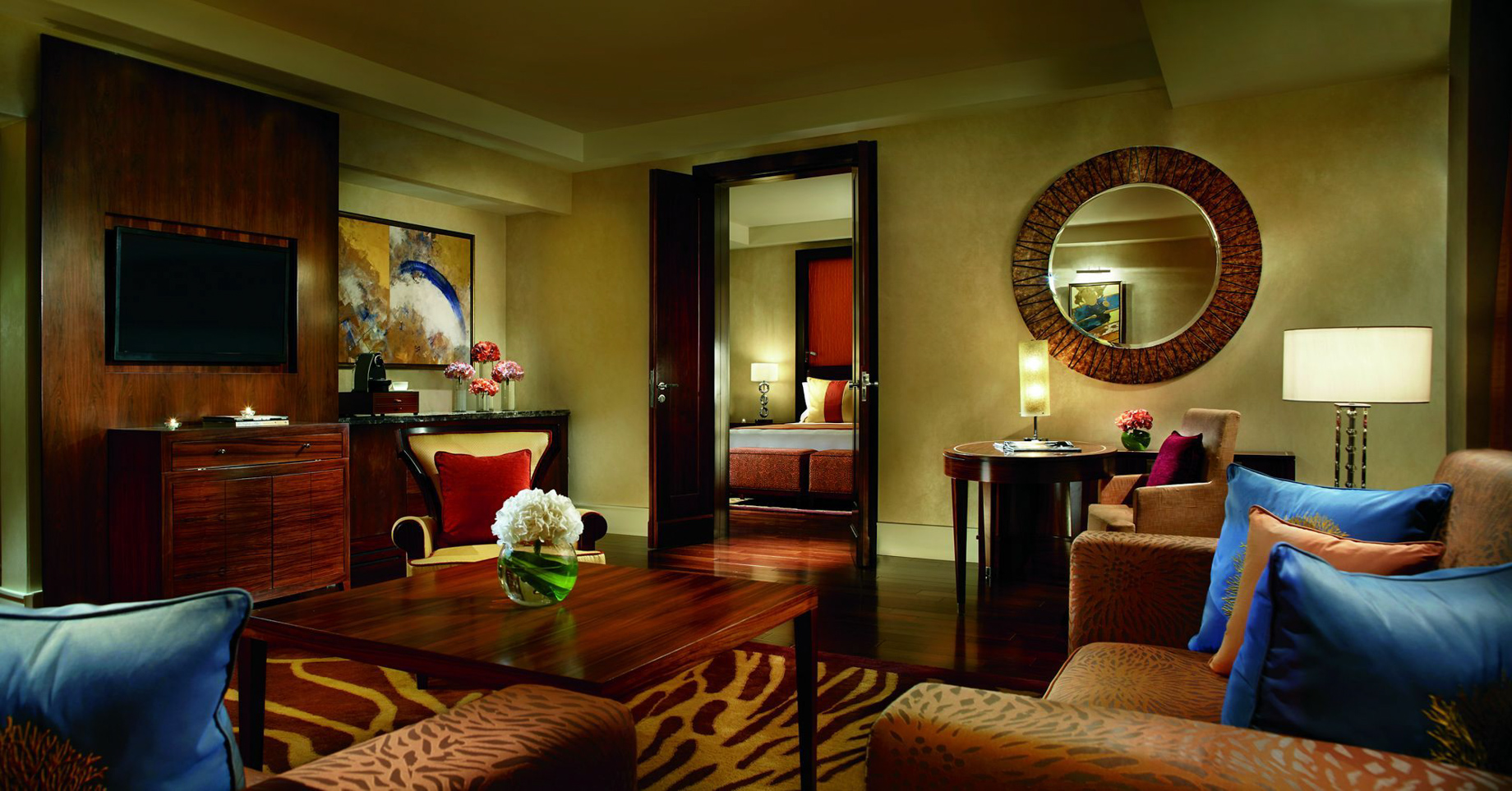 The Ritz-Carlton, Bangalore Hotel – Bangalore, Karnataka, India – Guest Suite Bedroom
