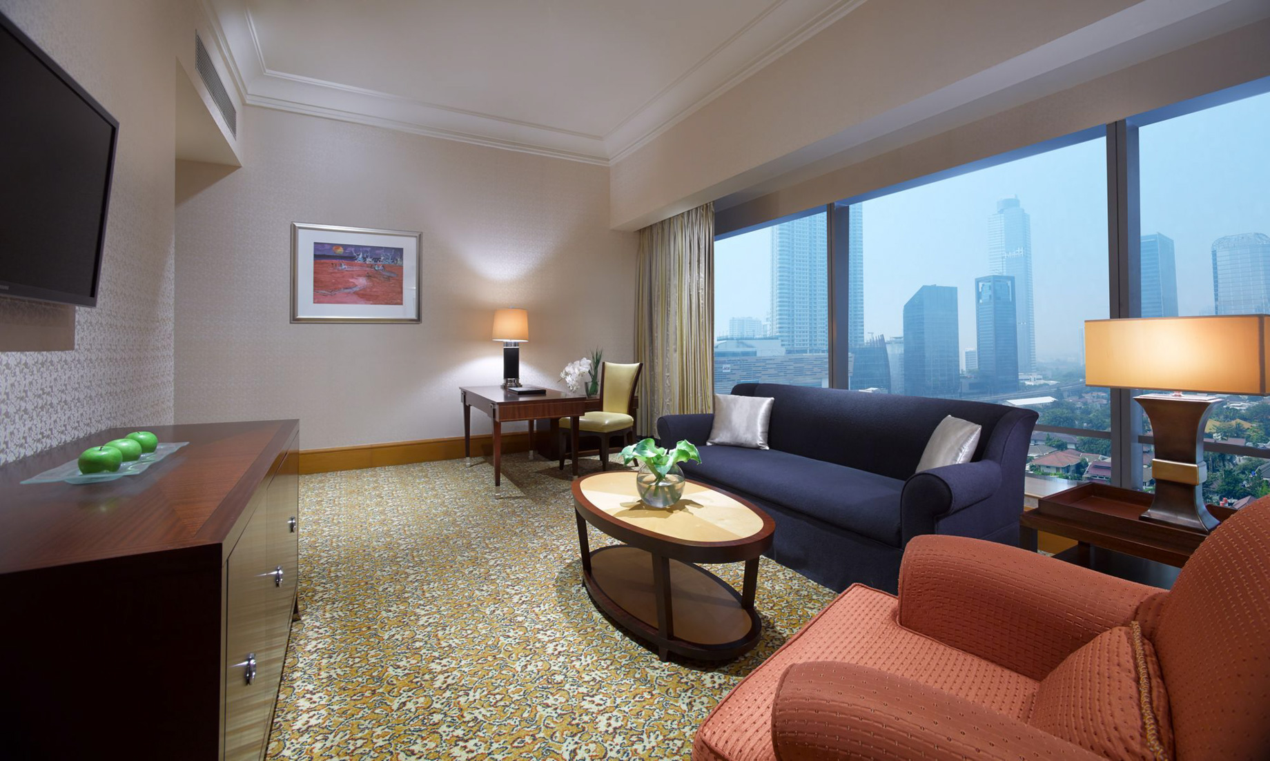 The Ritz-Carlton Jakarta, Mega Kuningan Hotel – Jakarta, Indonesia – Mayfair Suite Living Room