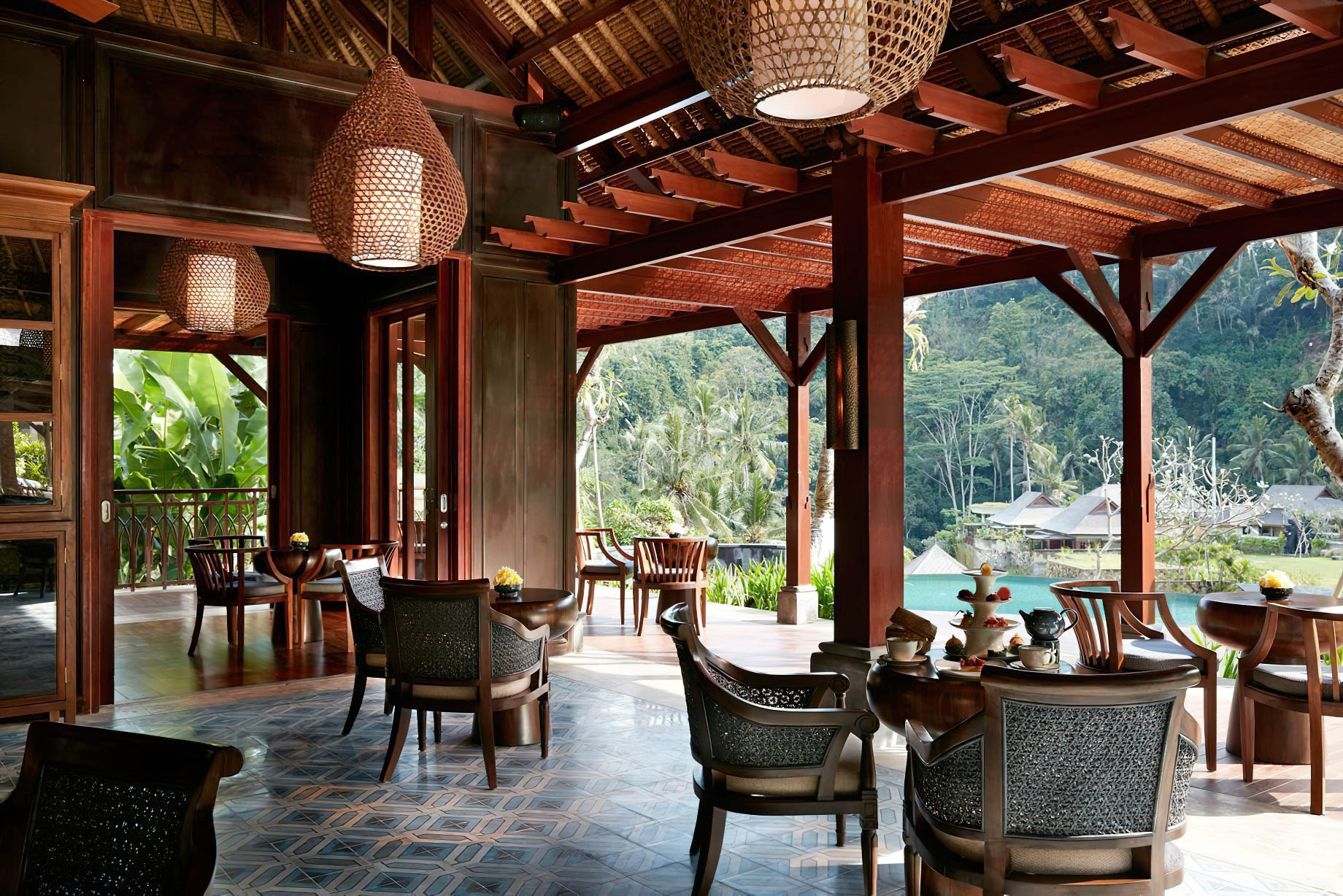 The Ritz-Carlton, Mandapa Reserve Resort – Ubud, Bali, Indonesia – The Library Interior