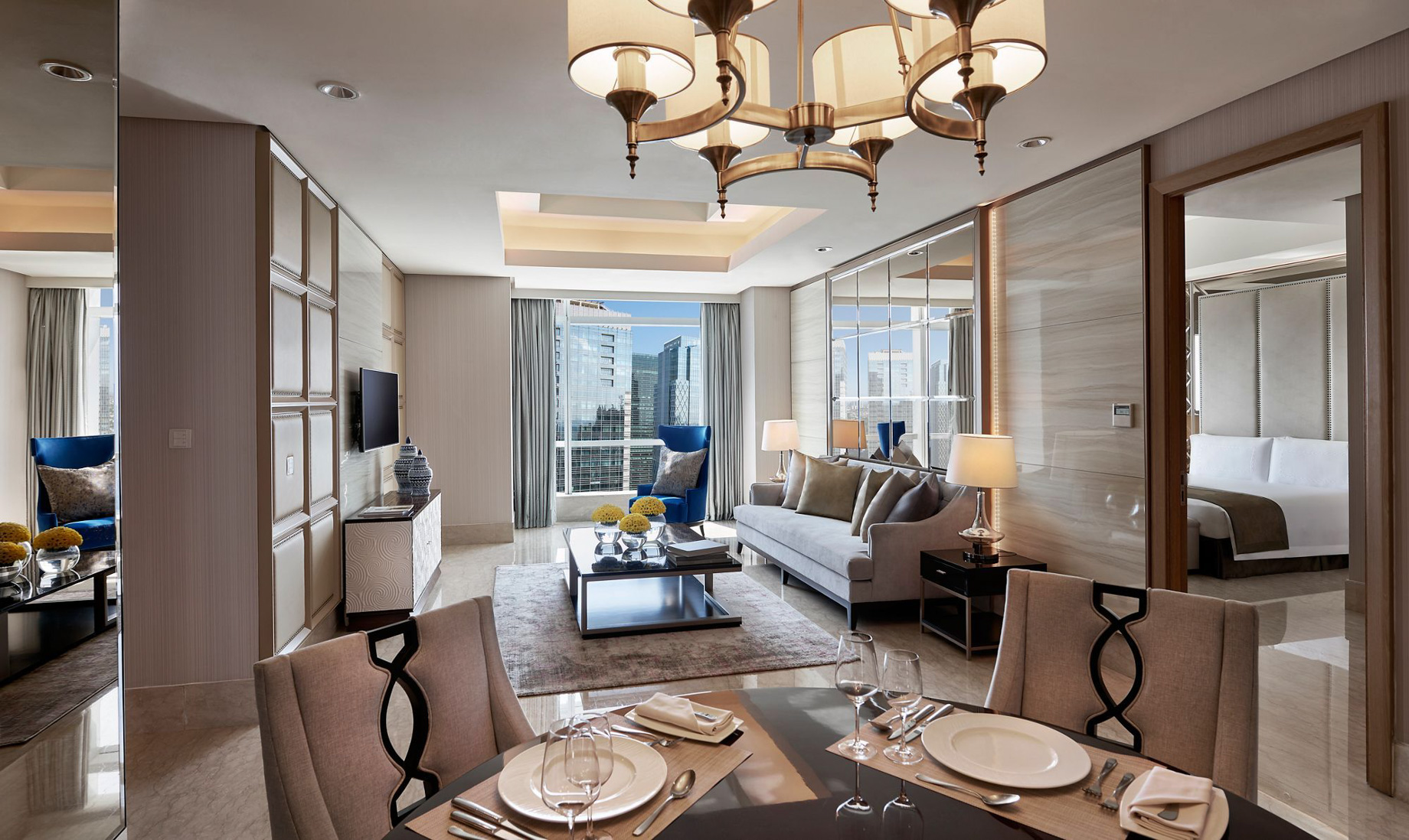 The Ritz-Carlton Jakarta, Pacific Place Hotel – Jakarta, Indonesia – 3 Bedroom Residences Living Area