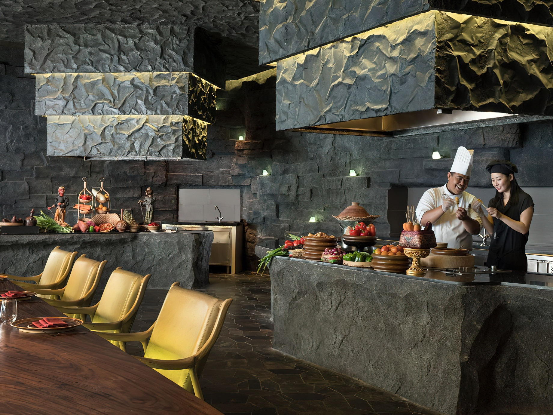 The Ritz-Carlton, Bali Nusa Dua Hotel – Bali, Indonesia – Bejana Restaurant Culinary Cave