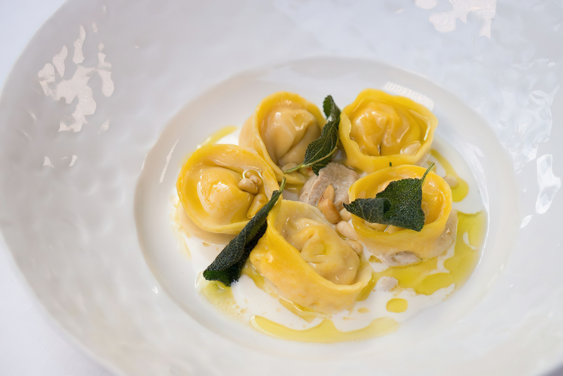 The Ritz-Carlton, Mandapa Reserve Resort - Ubud, Bali, Indonesia - Pumpkin Tortellini, Pine Nut, Sage Butter, Taleggio Fondue