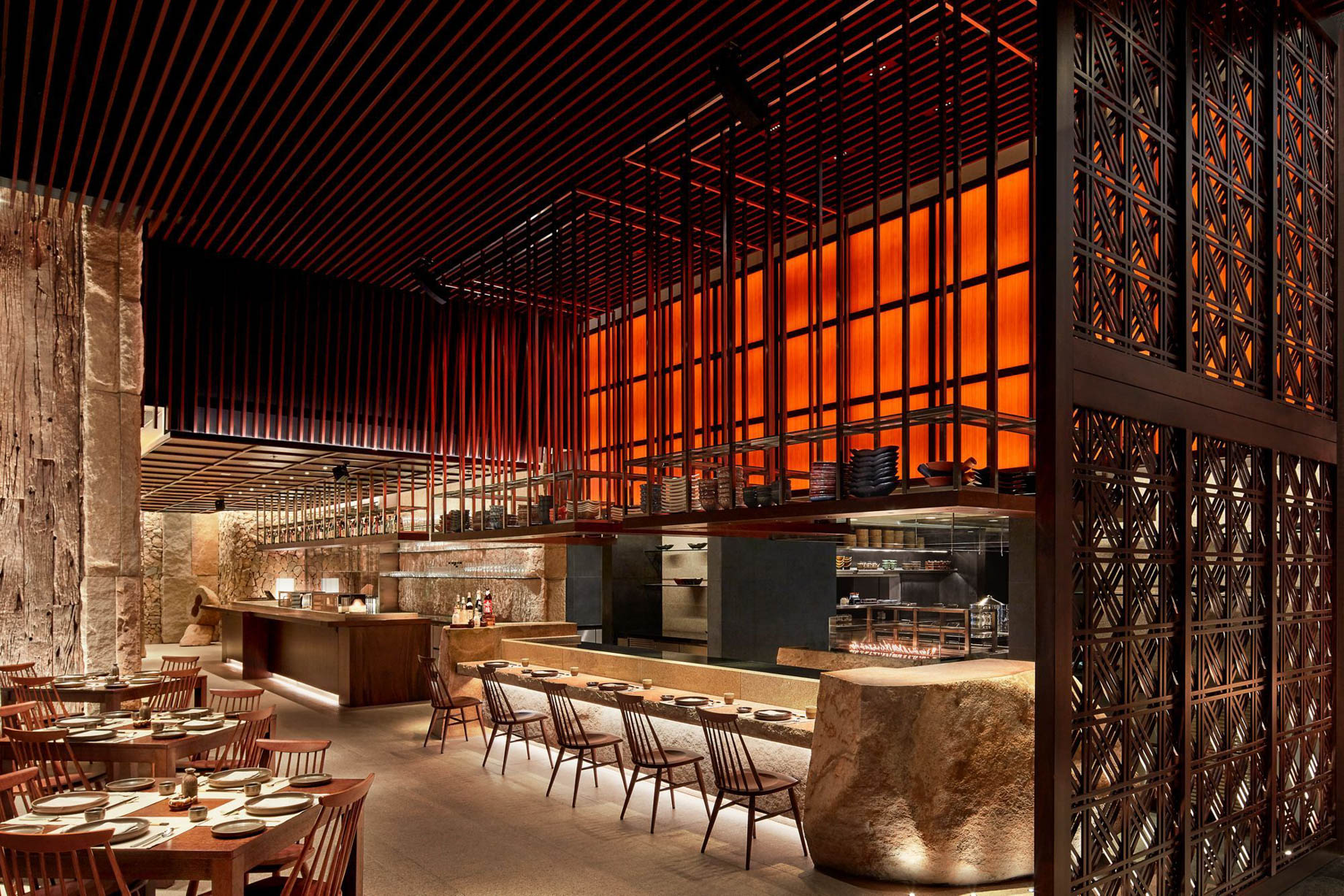 The Ritz-Carlton, Pune Hotel – Maharashtra, India – Ukiyo Japanese Restaurant Interior