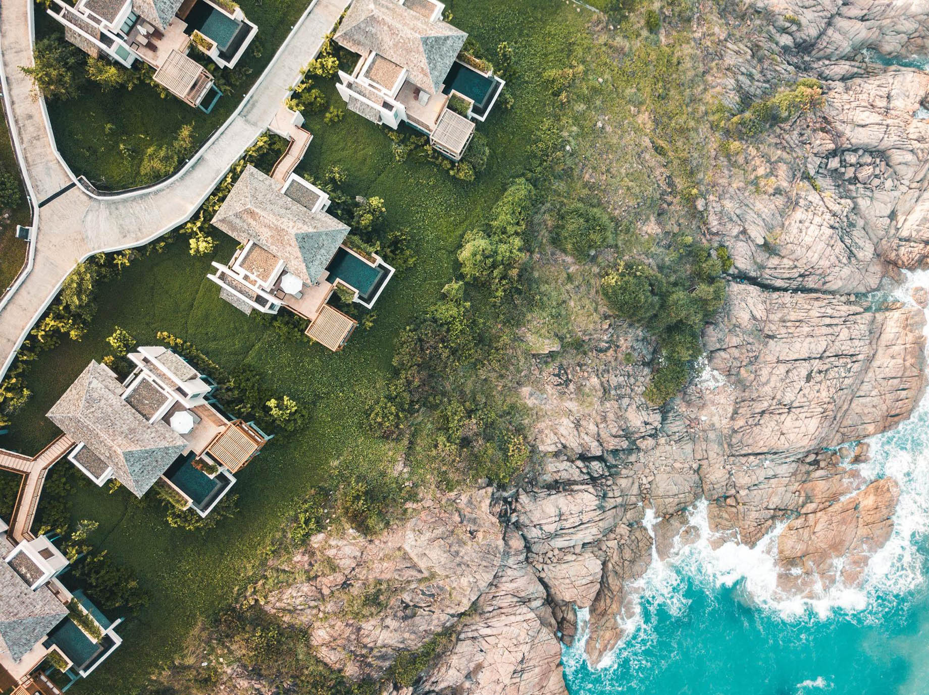 The Ritz-Carlton, Koh Samui Resort – Surat Thani, Thailand – Villa Overhead View